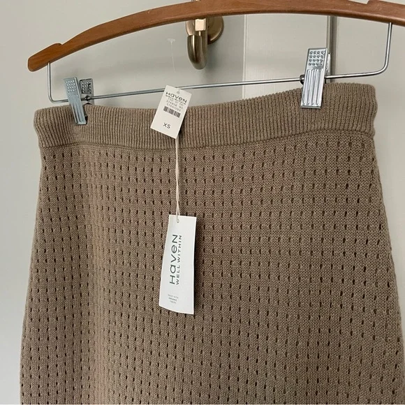 Haven Well Within Organic Cotton Linen Open Stitch Skirt XS - Picture 12 of 12